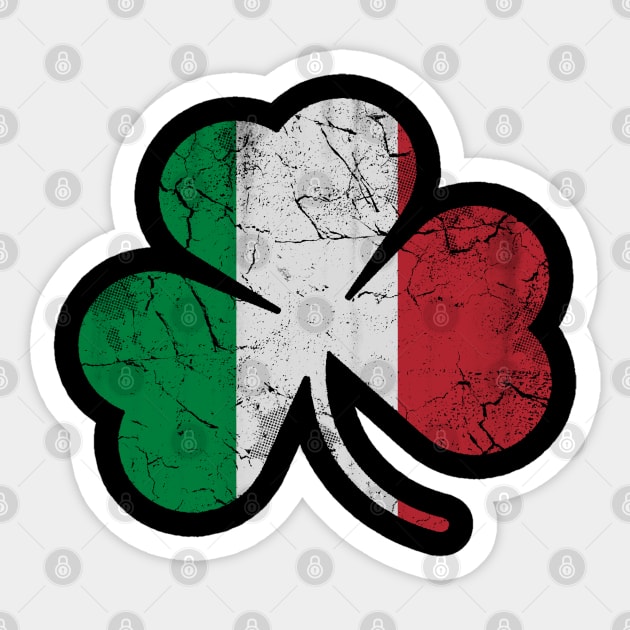 Italian Italia Shamrock Flag St Patricks Day Sticker by E
